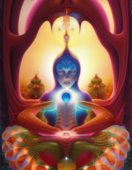 Surreal Transformation in Richly Detailed Digital Art