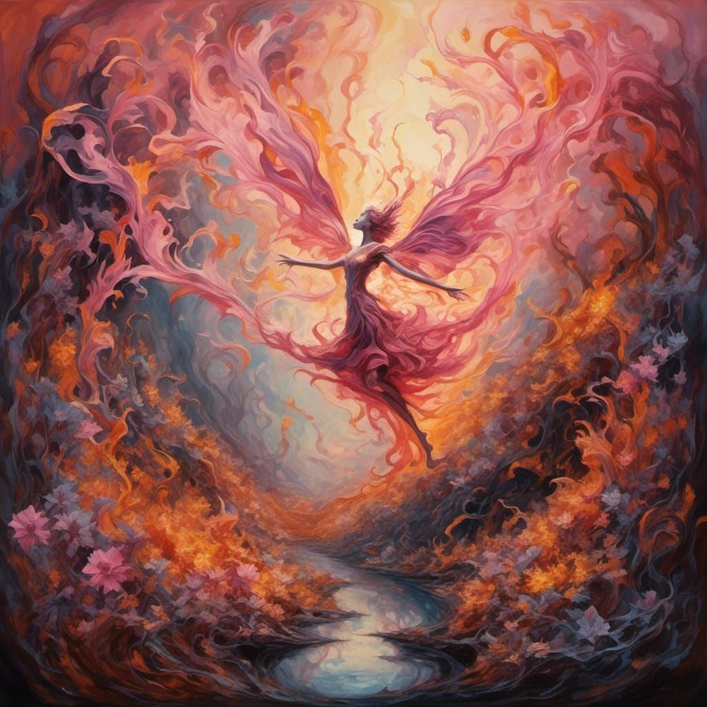 <lora:Dusklings2:1.0>  Elastic flora stretching and twisting...