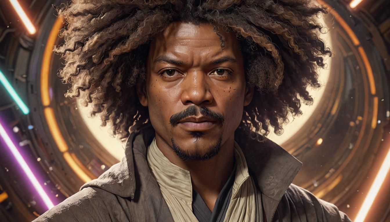 Jules Winnfield: Jedi Master Portrait in Artstation Style