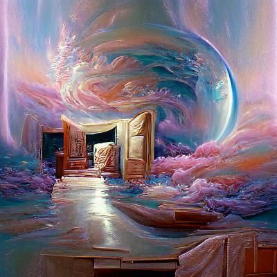 Dream Realm Oil Painting in Gurney Style