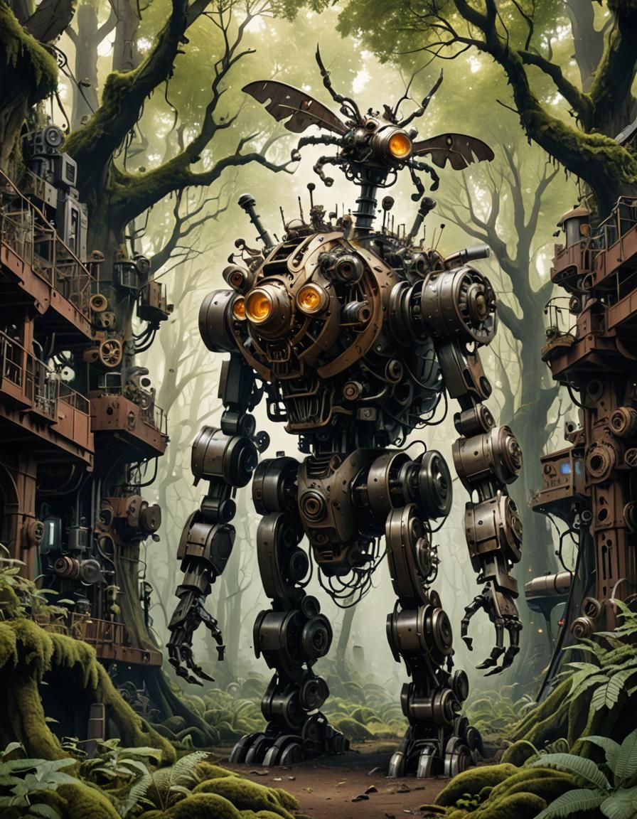 Mechanical Creatures in a Mechanical Forest
