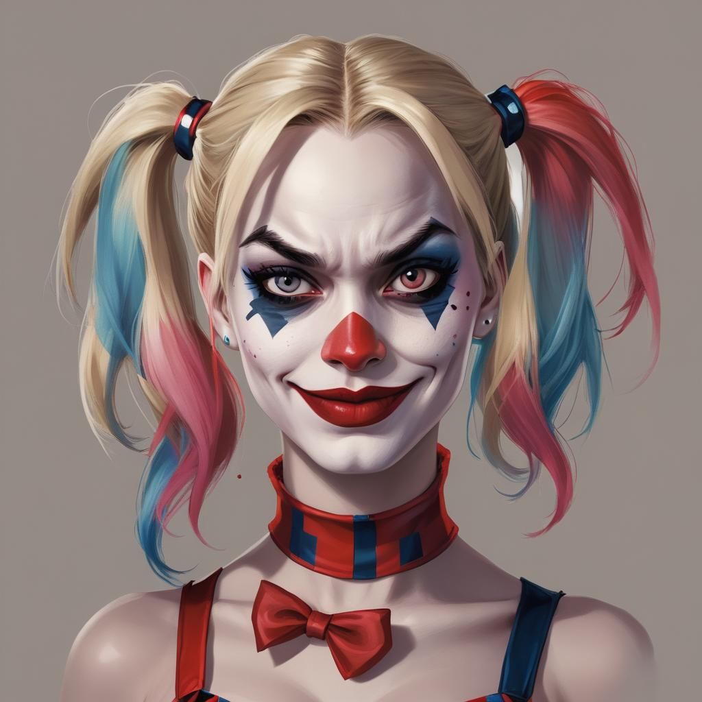 Harley Quinn Digital Portrait