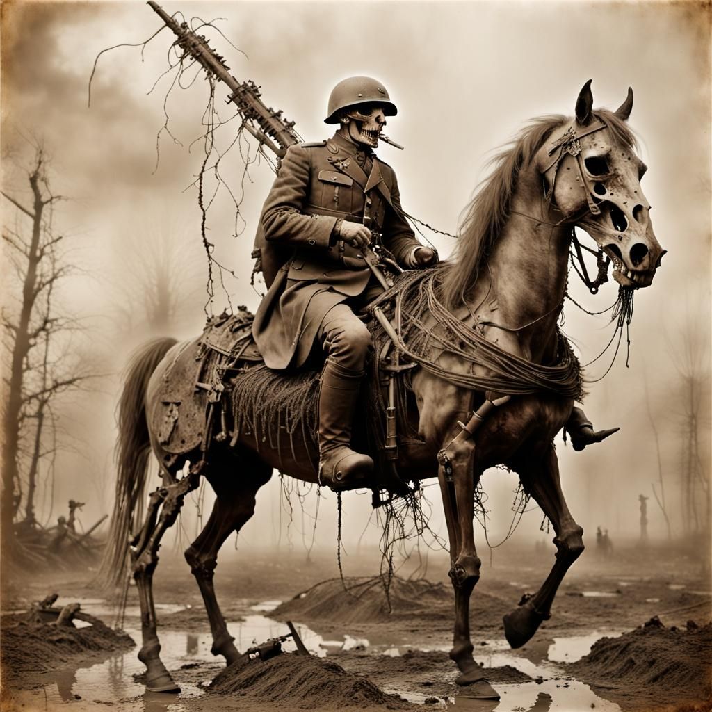 Undead Lancer Rides Through No Man's Land