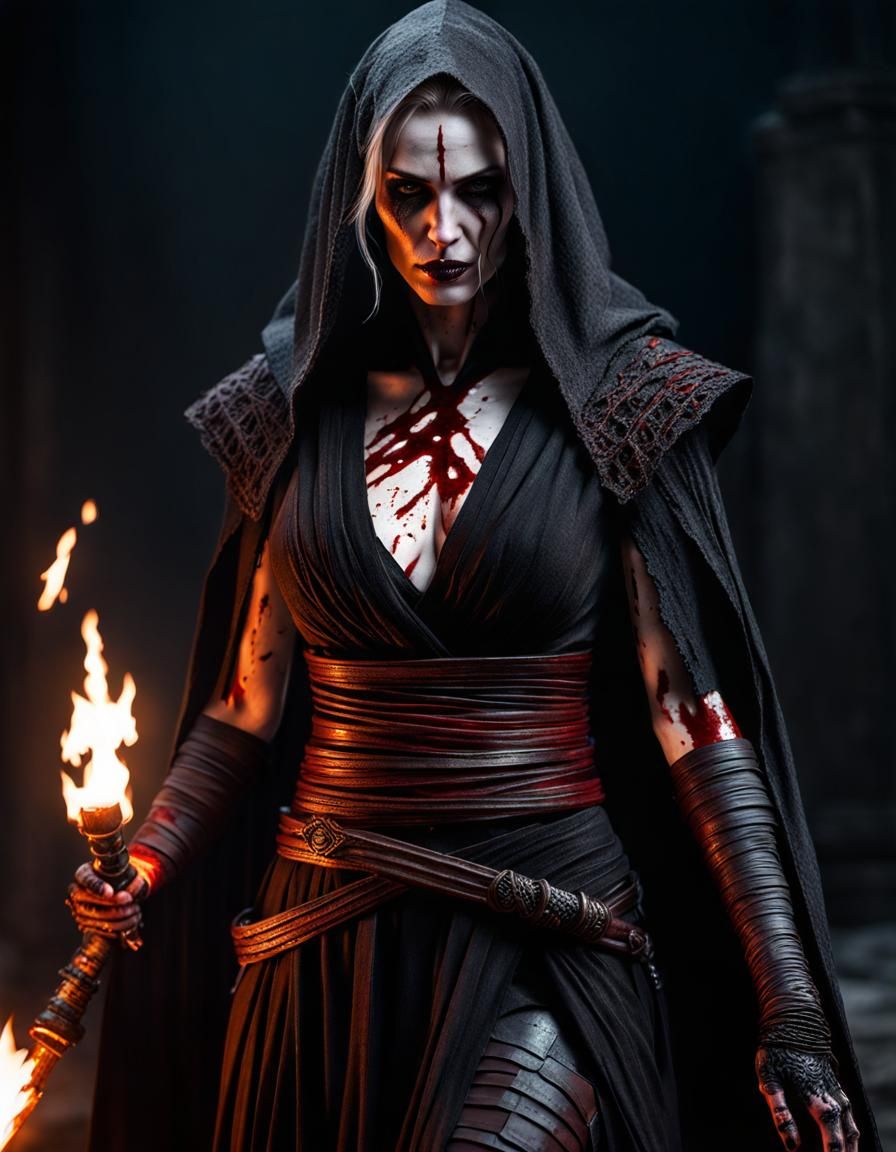 Gothic Sith Witch: Visceral Body Parts in Cinematic Photogra...