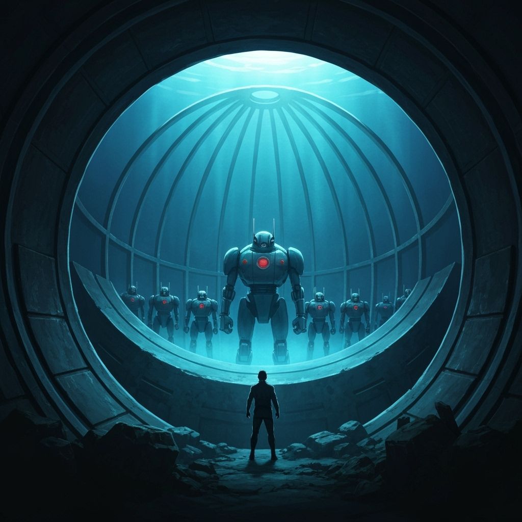 Villain Commands Robot Army In Underwater Dome