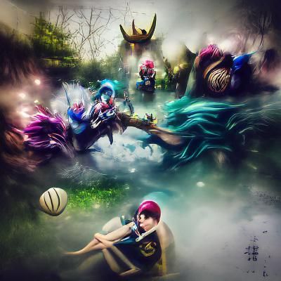 Dynamic League of Legends Inspired Digital Art