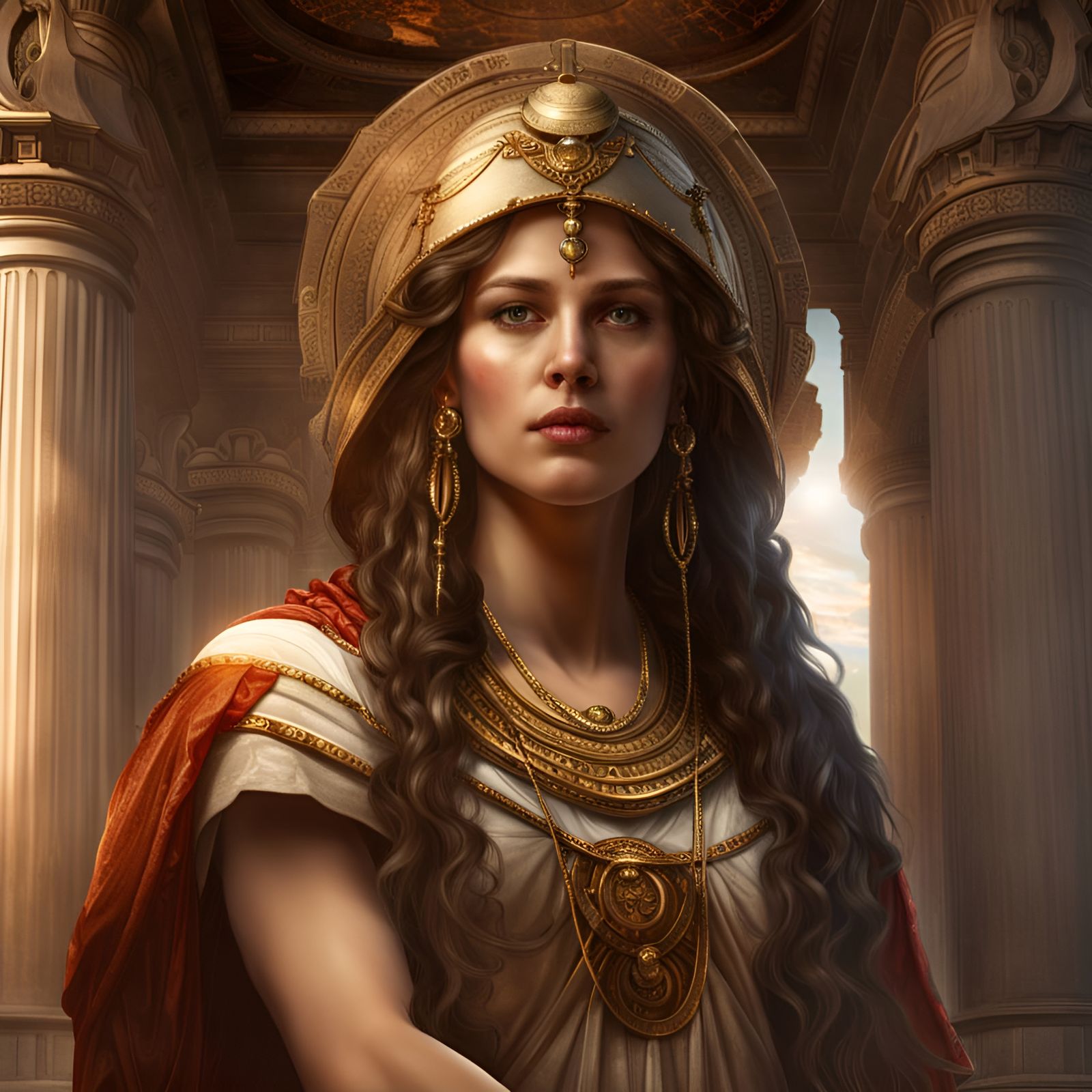 Pythia, High Priestess of the Temple of Apollo. The Oracle of Delphi