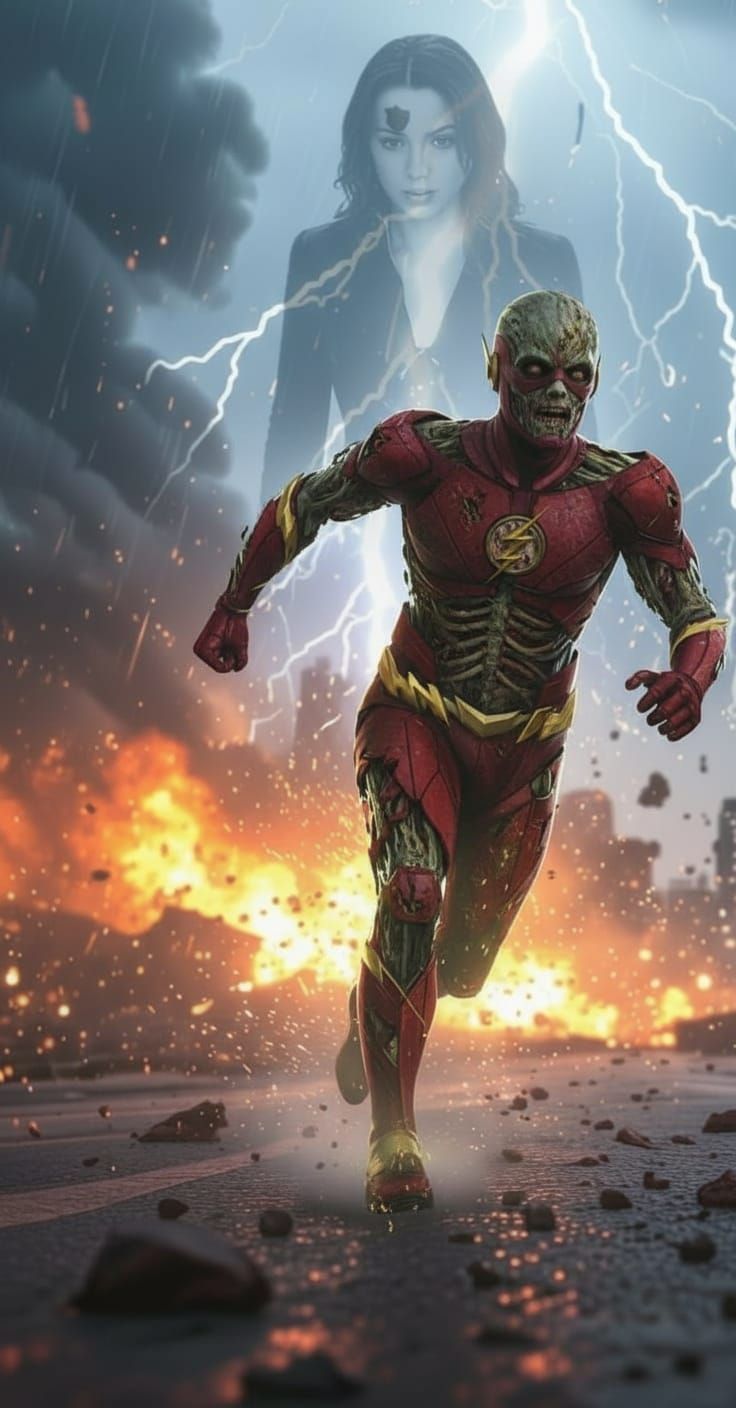 Zombie Flash Attacks Iris Amidst City Destruction