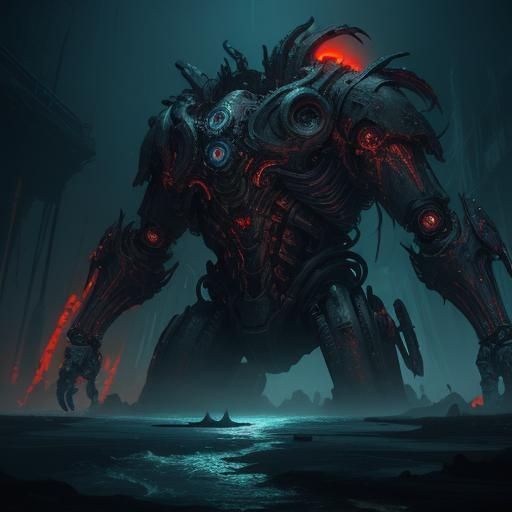 Biomechanical Horror Breaches Abandoned Facility: Dark Fanta...