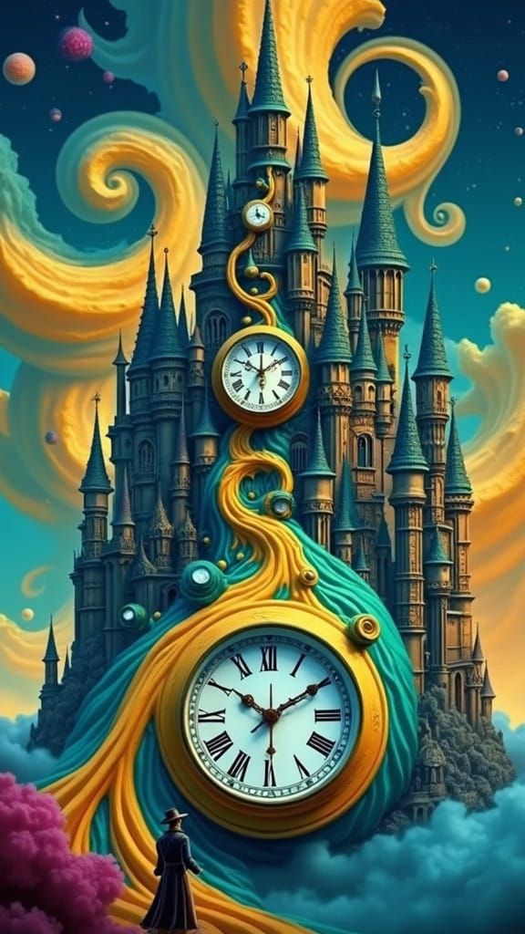 Shimmering Castle Amidst Whispers of Ancient Greece