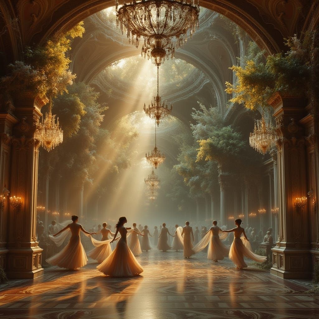 Ballroom Split: Opulence and Decay in Ethereal Style