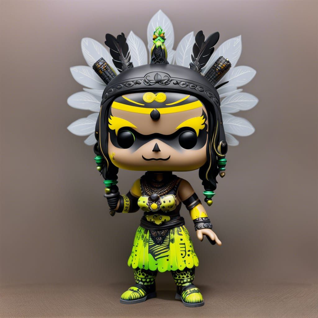 Funko Pop of a Dayak Tribe's Maiden