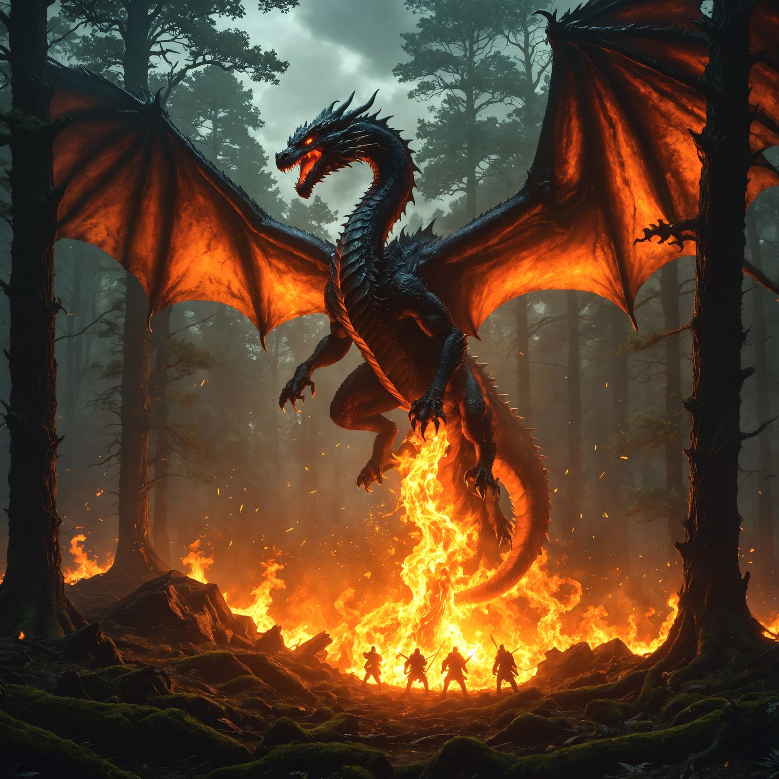 Dragon Conquers Dark Forest