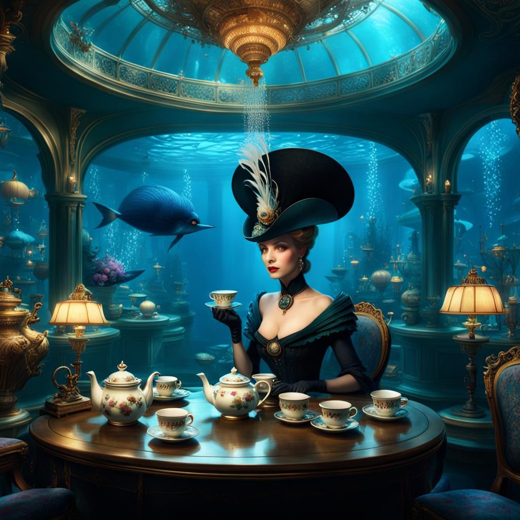 Ursula's Underwater Salon: A Digital Masterpiece