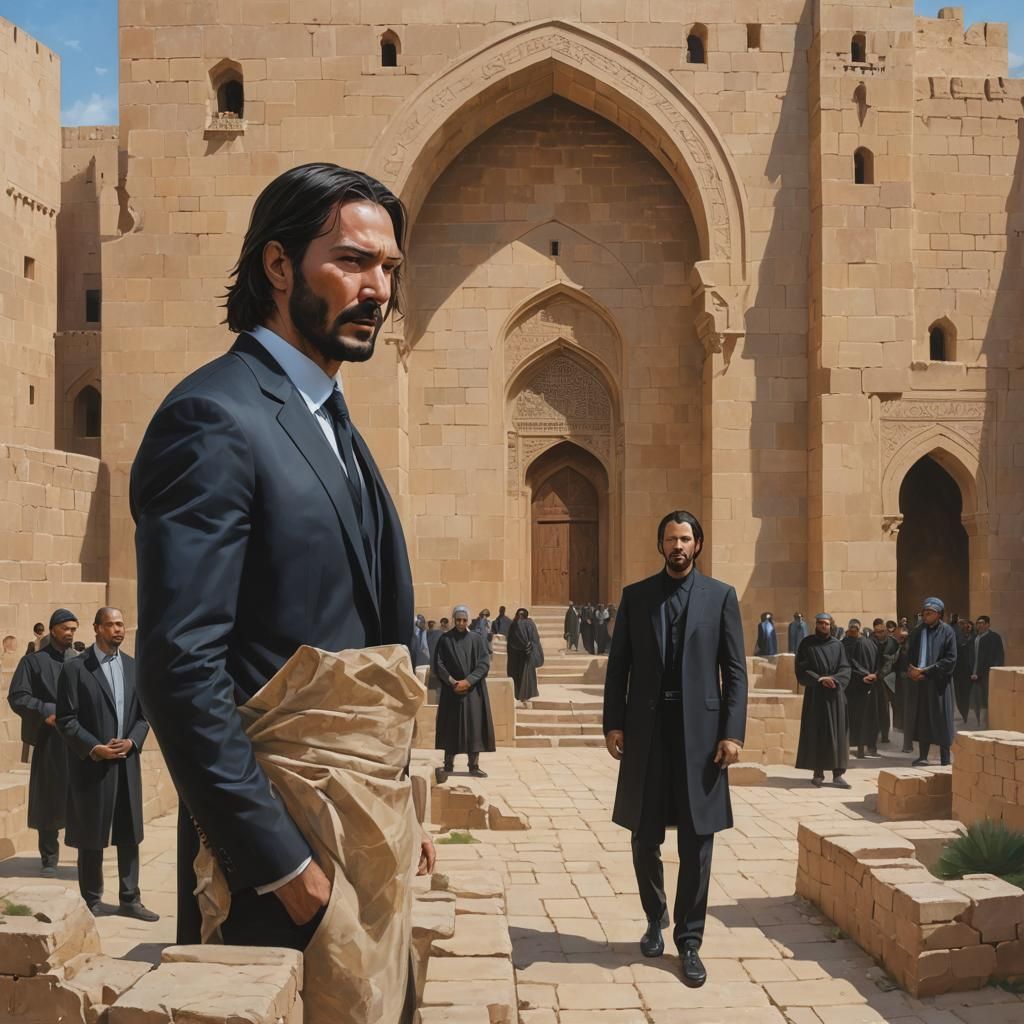 Artwork: At the heart of Alamout Castle, Hassan-i Sabbah embodies the wisdom and vision of a modern-day John Wick, guidi...