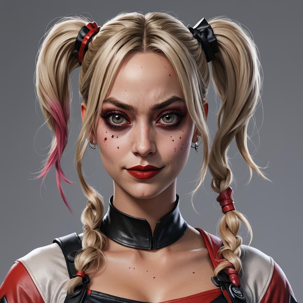 Kaley Cuoco as Harley Quinn in Anime Style