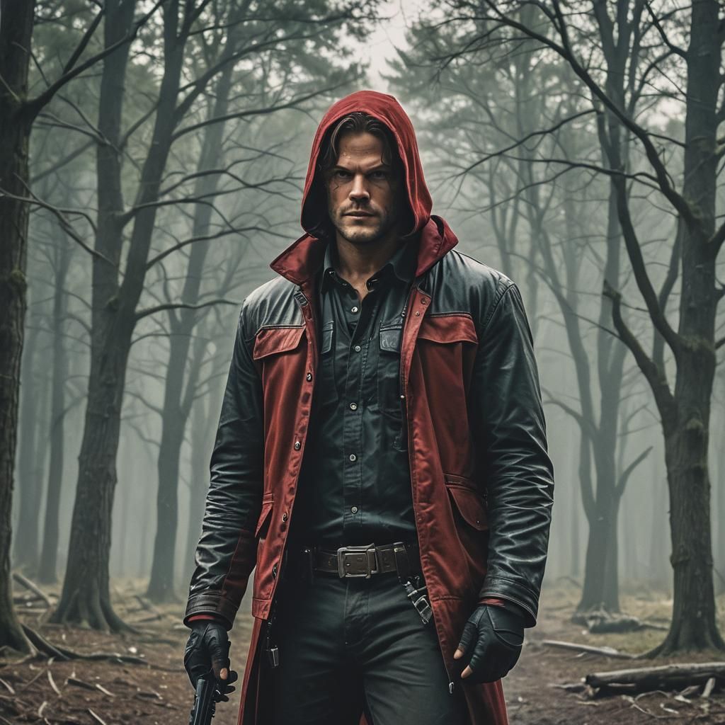 Red Hood Cinematic Portrait: Film Grain and Lighting