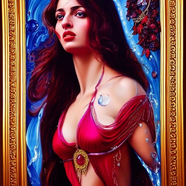 Syrian Woman: Ethereal Fantasy Art in Hyperrealism