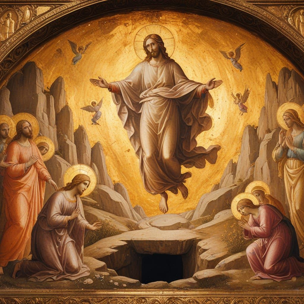 The Resurrected Christ in Golden Splendor