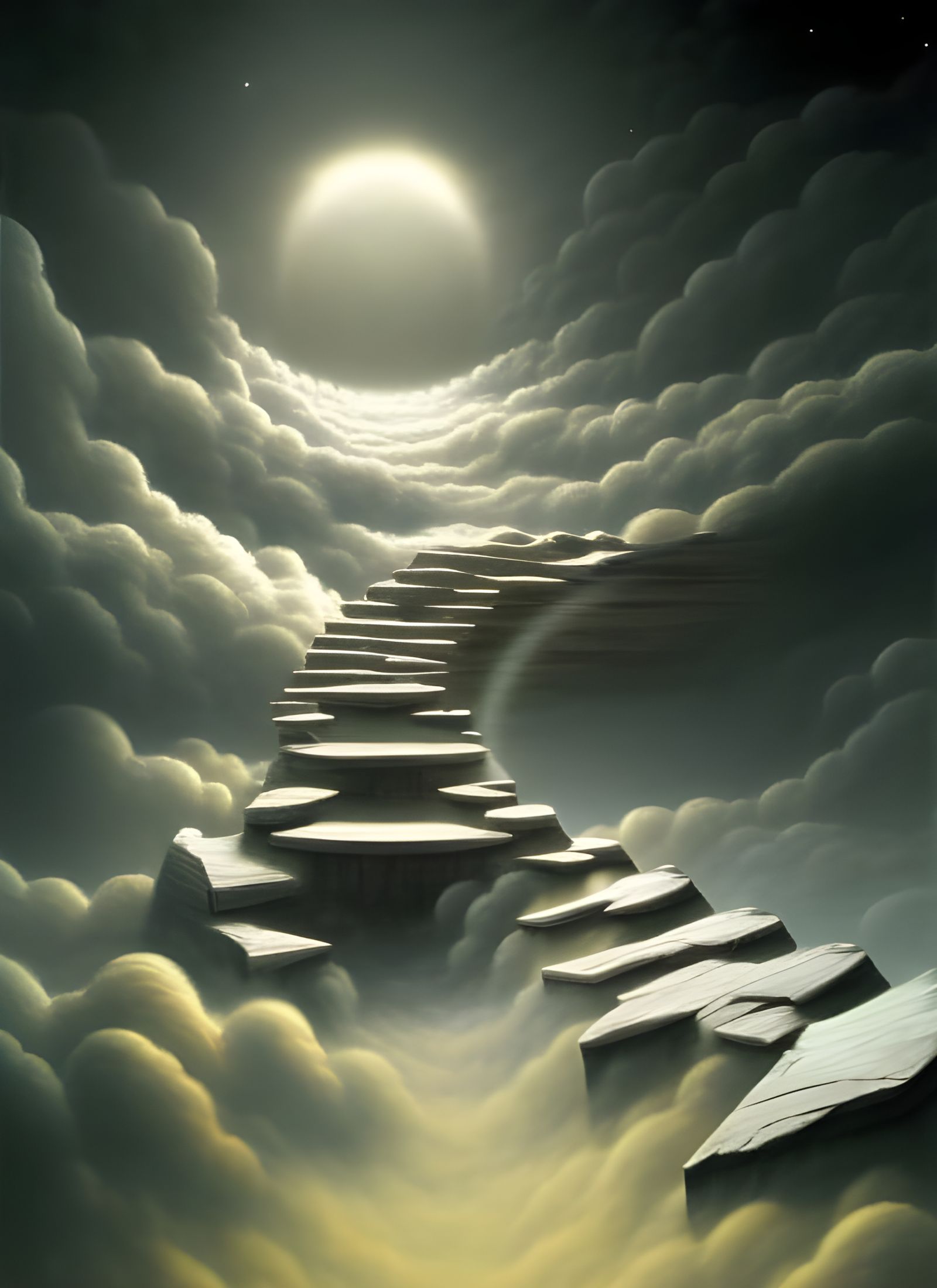 Stairway to Infinity: Romantic Landscape Art