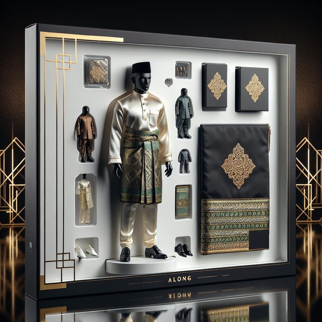 Hyper-Realistic Malay Warrior Action Figure in Blister Pack,...