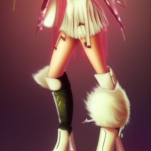 Miley Cyrus Anime Key Visual Portrait