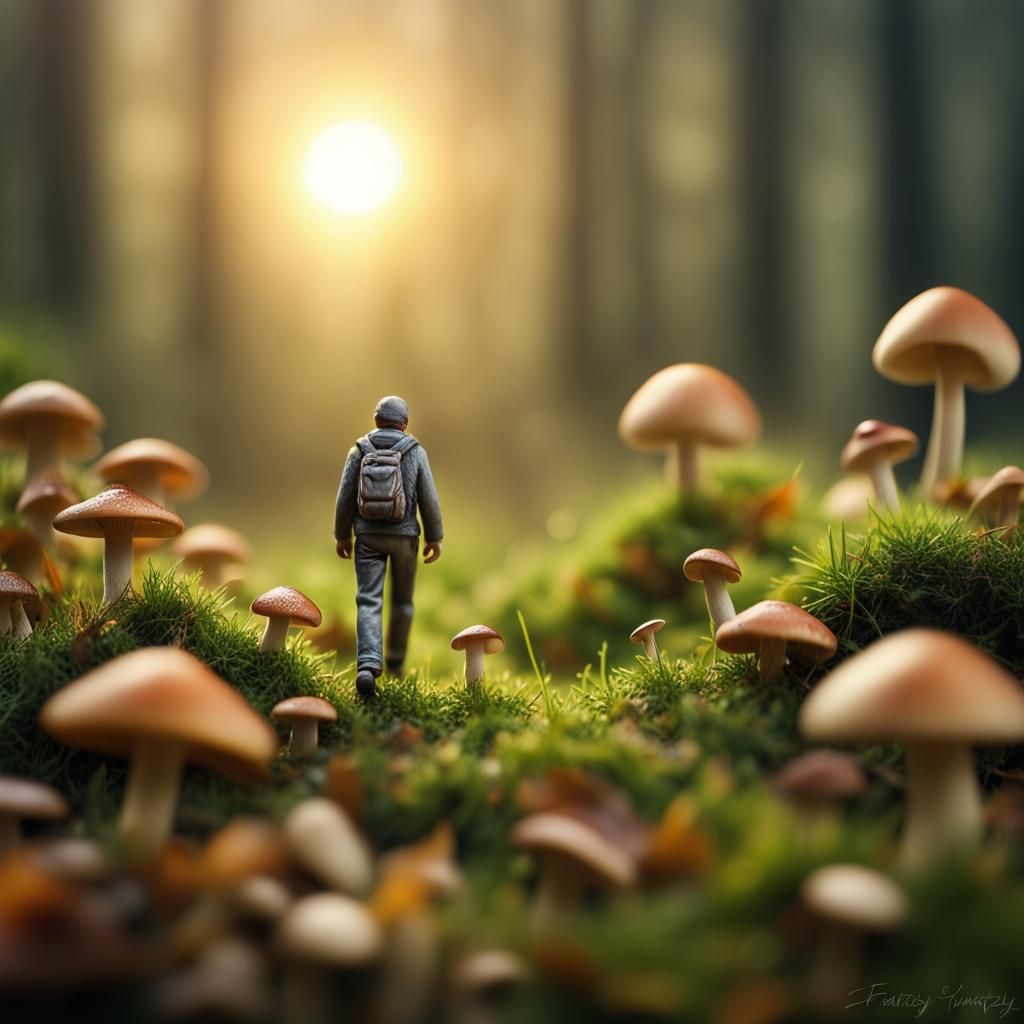 Out for a walk in a surreal world