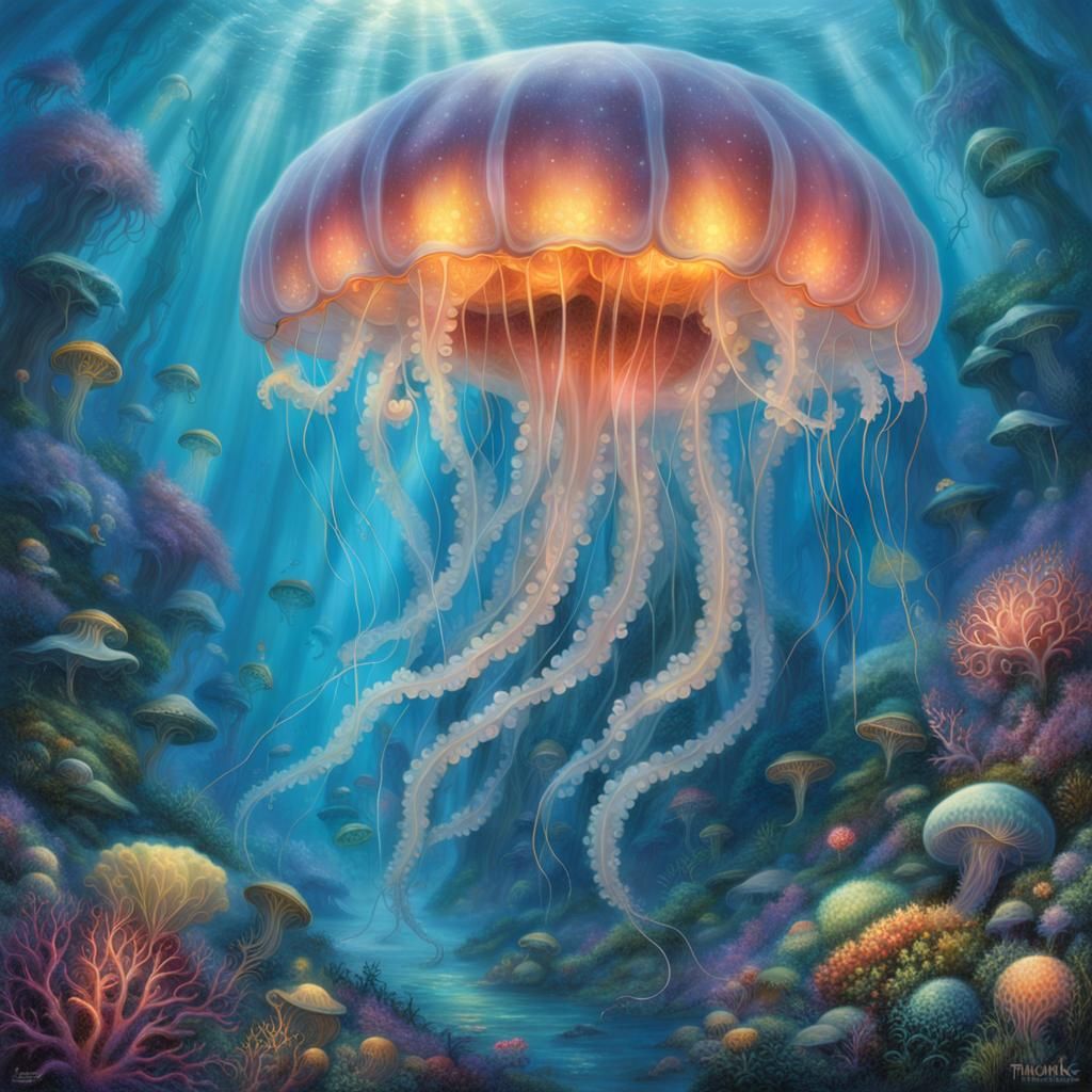 A giant jellyfish