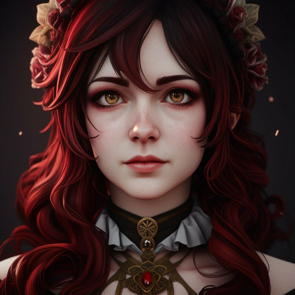 Anime Portrait of Ruby Bridges