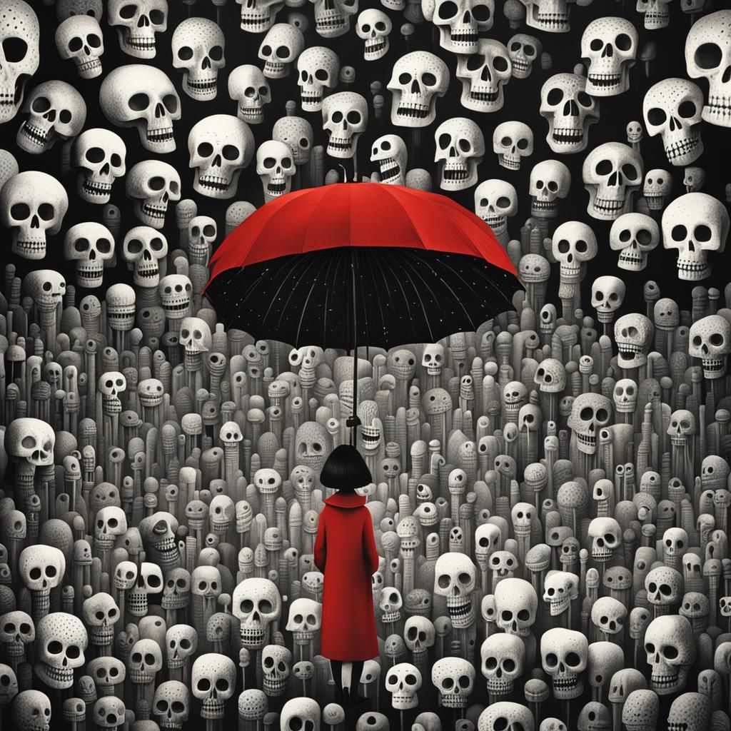 Skeleton Key in Maximalist Digital Painting Style