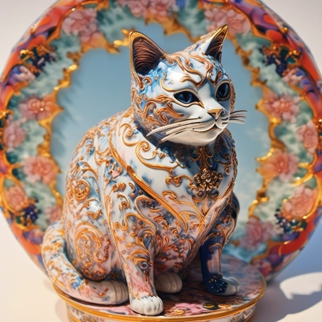 porcelain cat