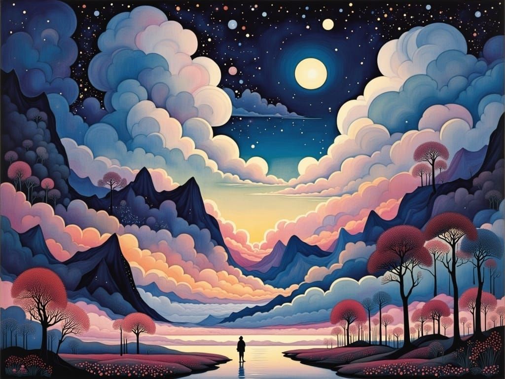 Surreal Landscape: Evening Love Song by Aenami & Piper