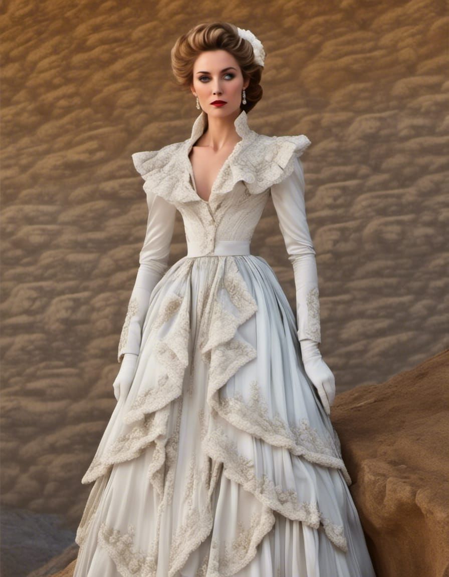 Woman in Evening Gown, Fashion Photography Style