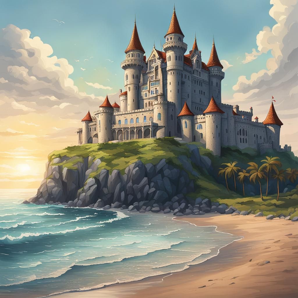 Majestic Castle by the Beach