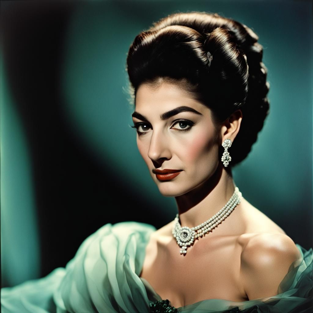 Maria Callas Portrait in Tosca Opera