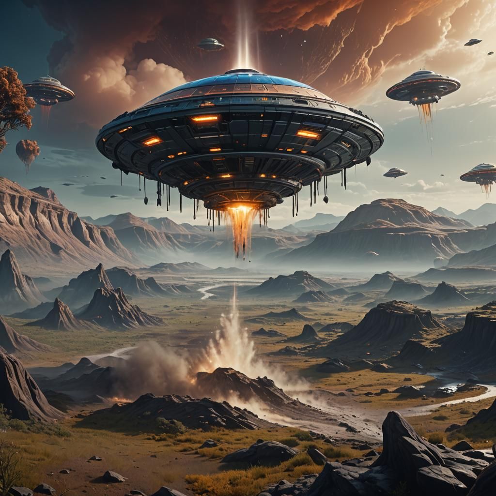 UFO Landing: Detailed Matte Painting in Unreal Engine