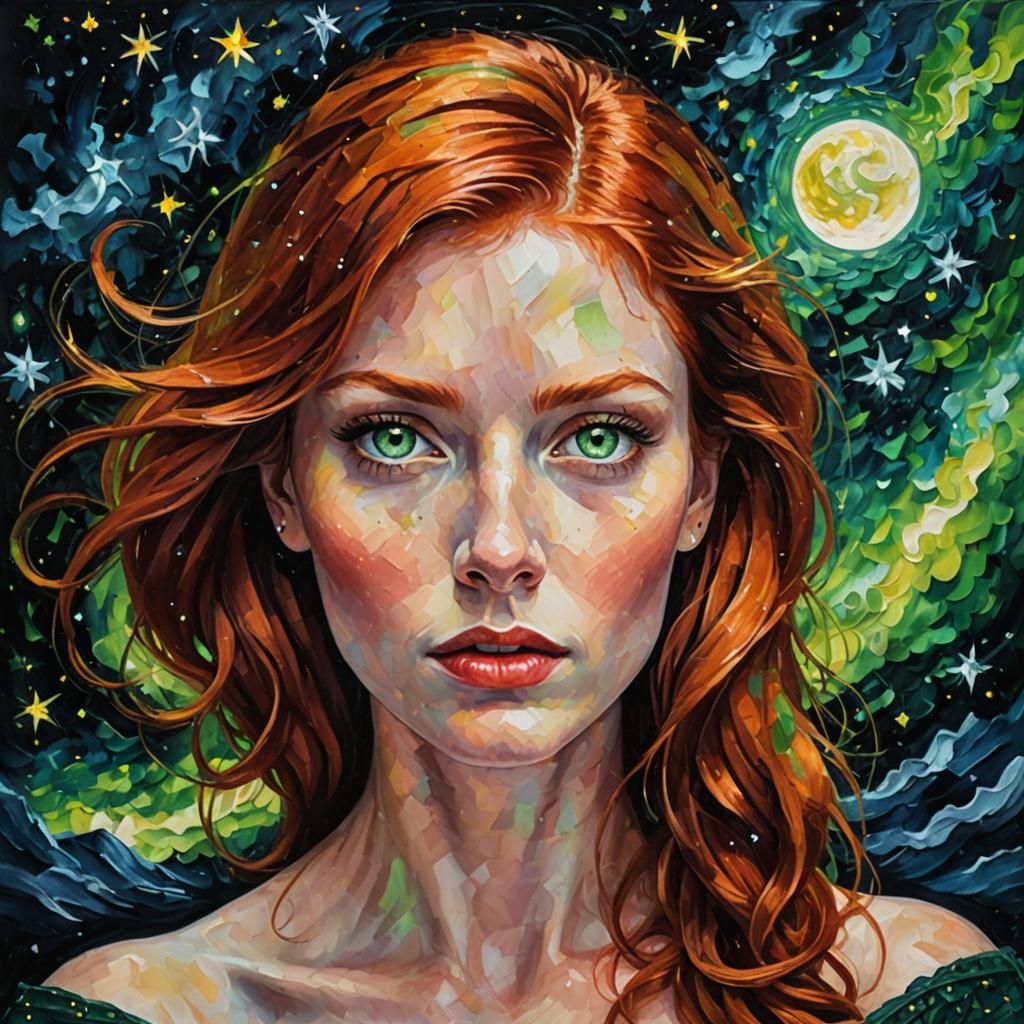 Portrait under the stars