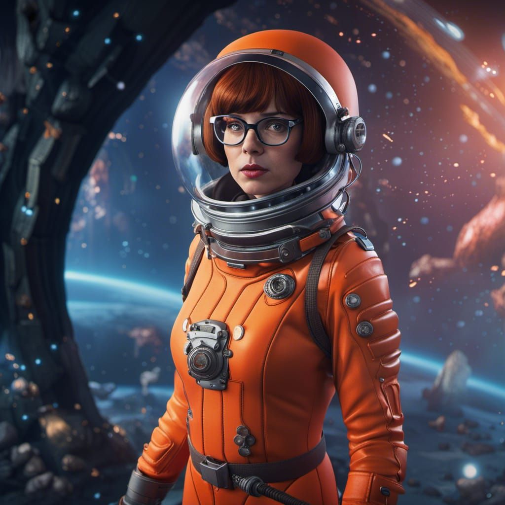 Velma Dinkley as Astronaut: Detailed Fantasy Art