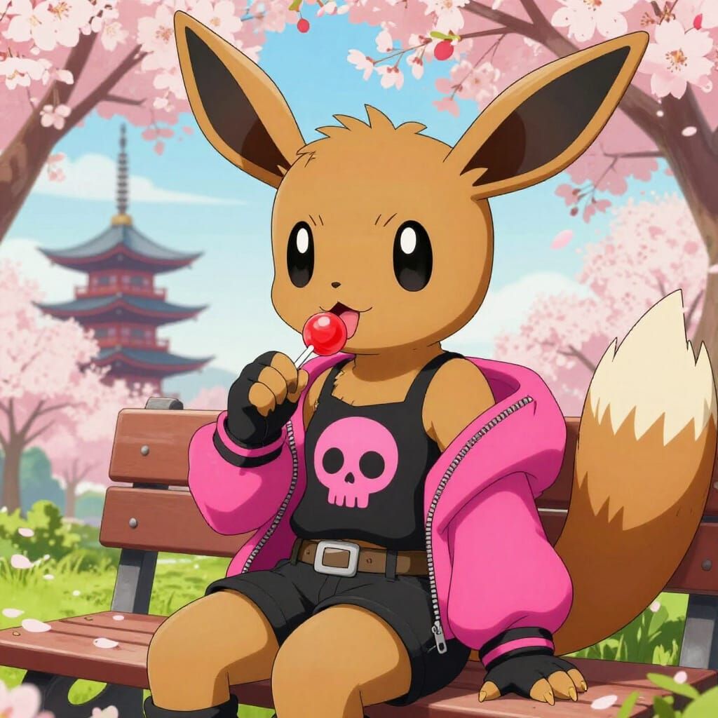 Adorable Sylveon Character in Furry Art Style