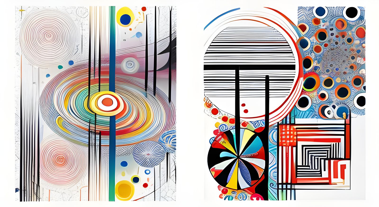 Vibrant Kaleidoscopic Garden Inspired by Murakami