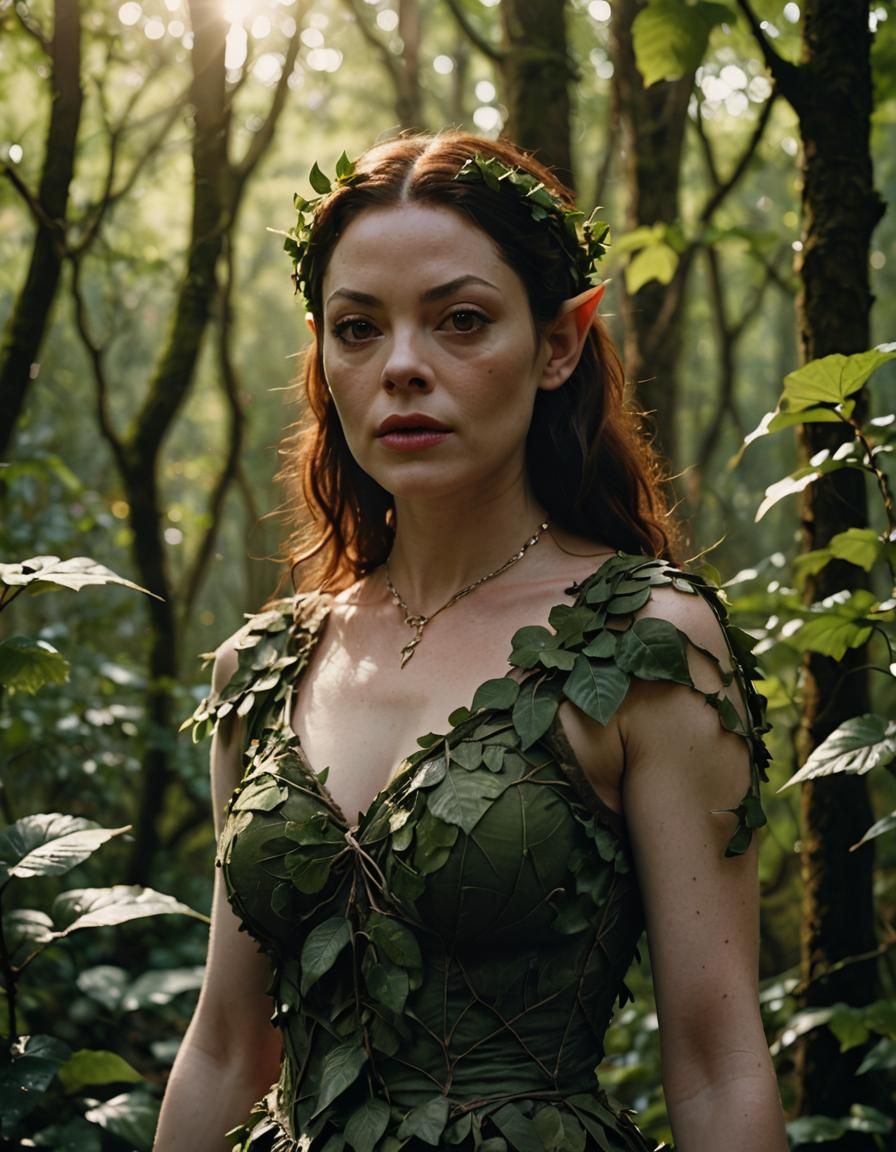 Elf in Forest: Cinematic Film Still