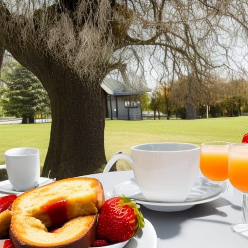 Farm Table Breakfast at Sunrise: Professional Portrait