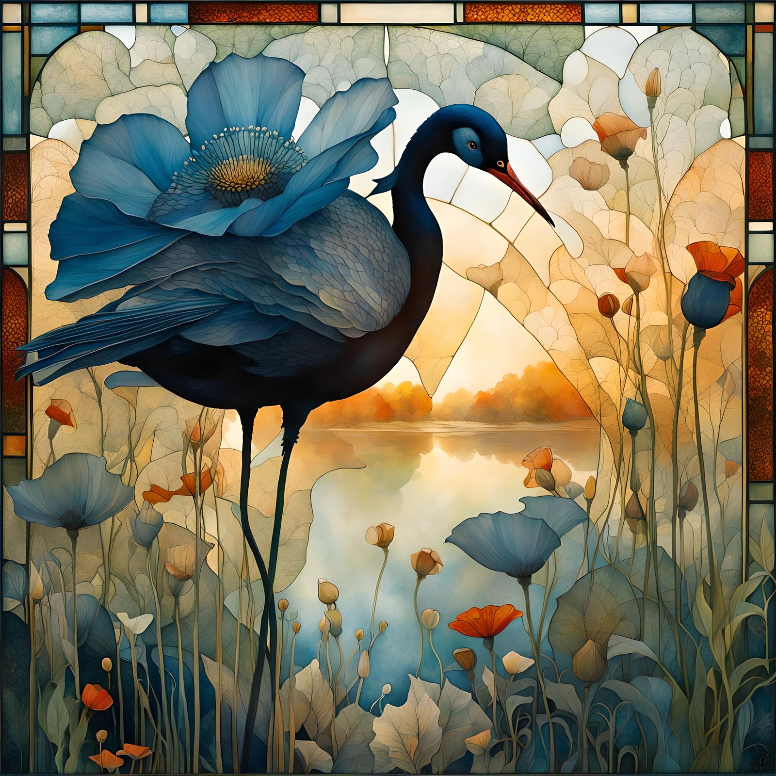 Reflections on Water: Art Brut Stained Glass