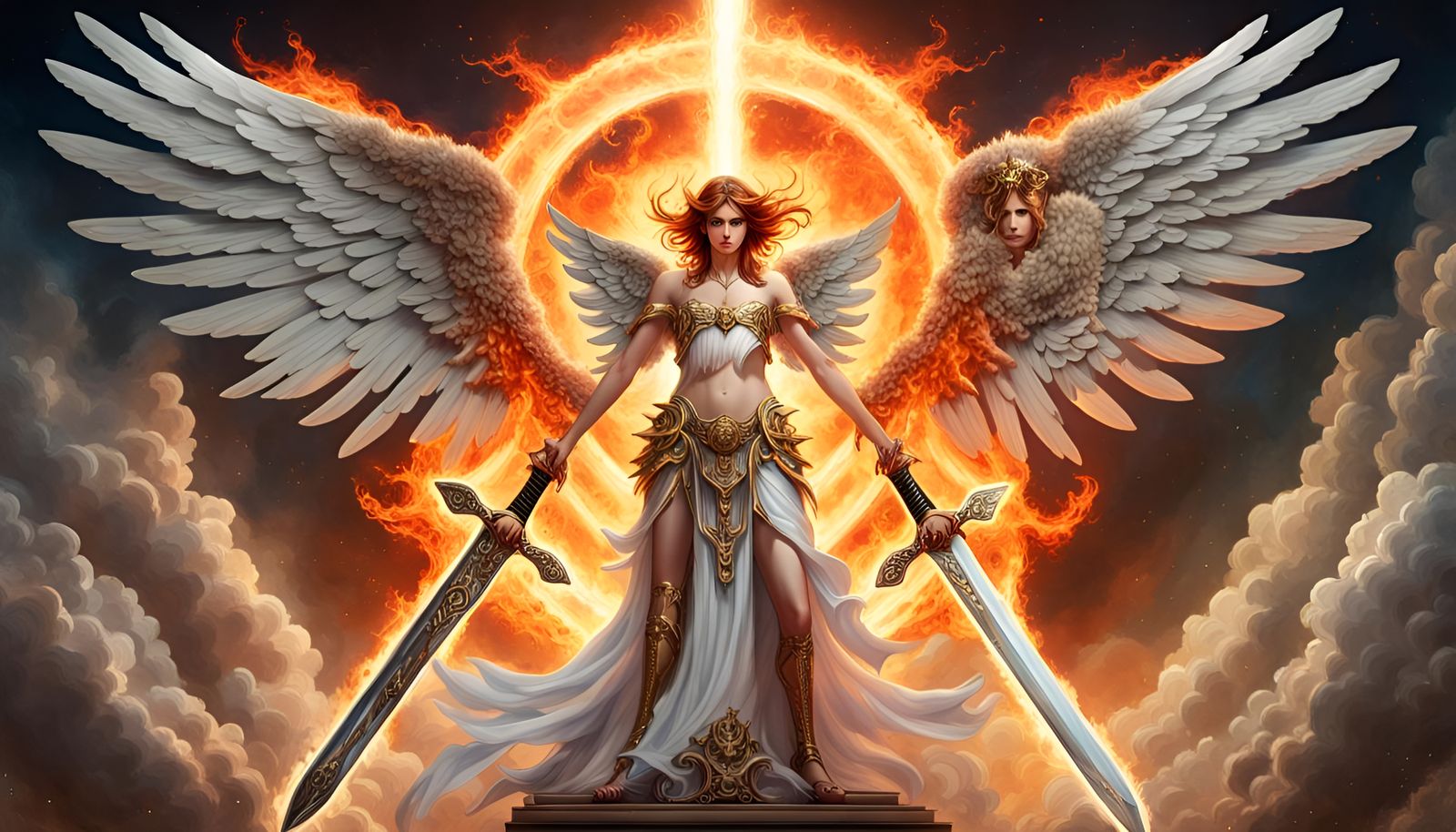 Celestial Harmony Amidst Chaos (White Edition)