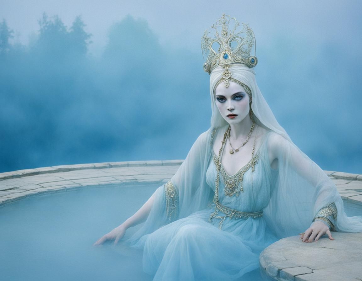 Enchantress Emerges From Ethereal Mist
