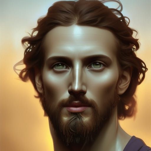 Christ the Redeemer Portrait in Digital Art Style