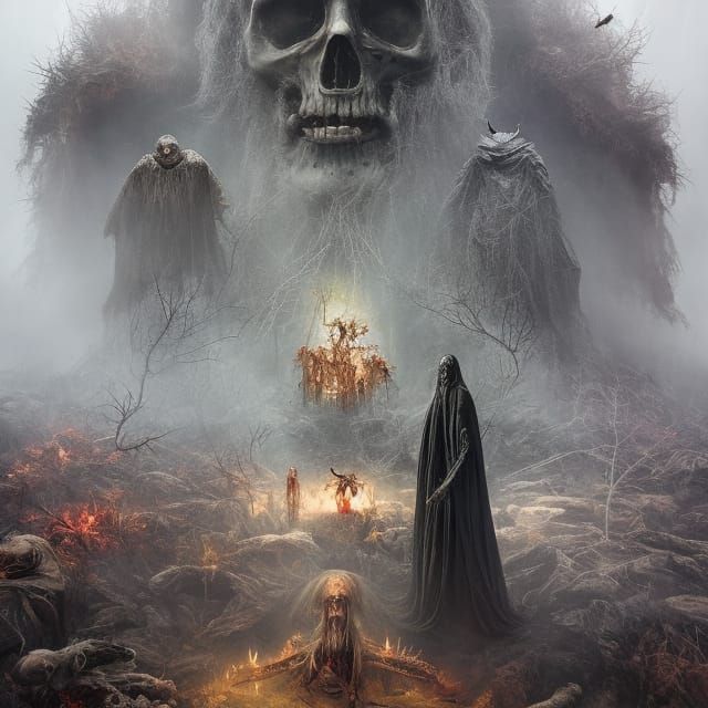 Raging Forest Man: A Psychedelic Biopunk Photograph