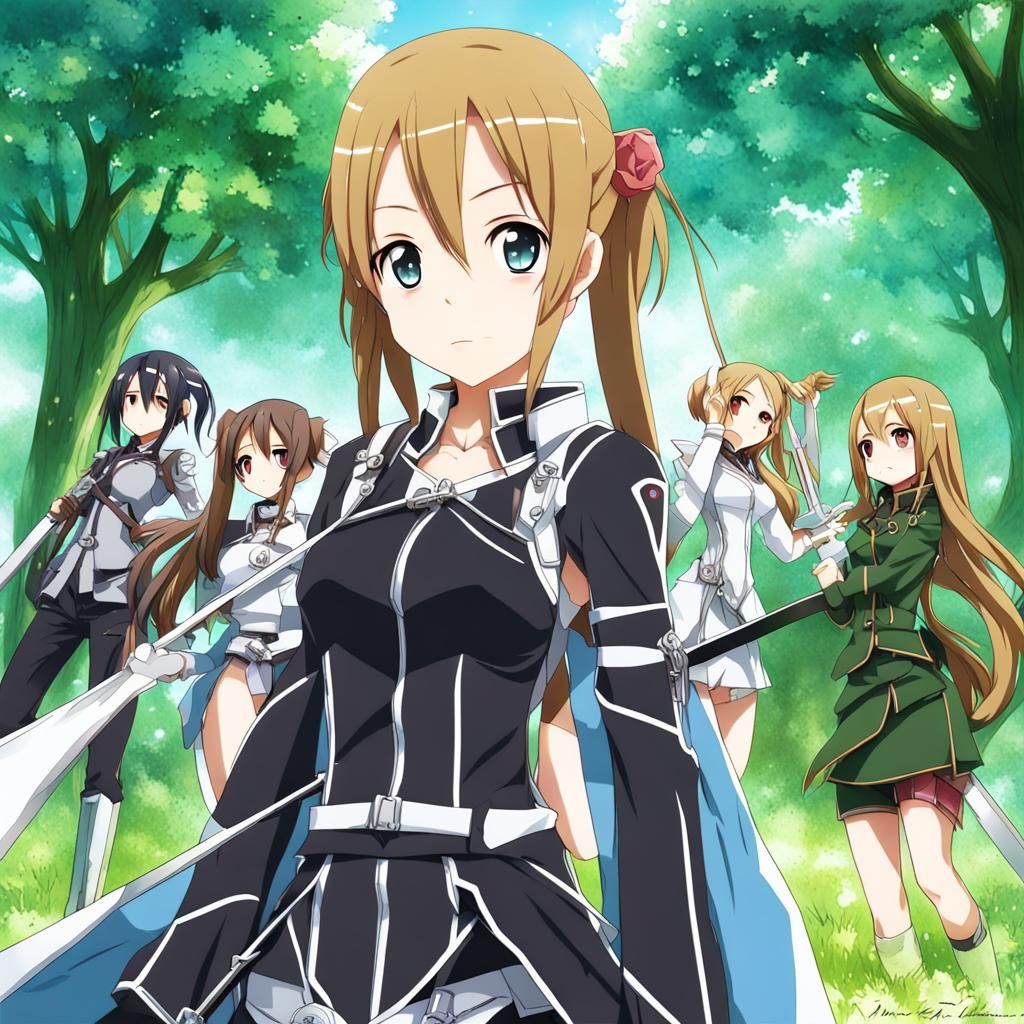 Anime Style Girlfriend Character Art