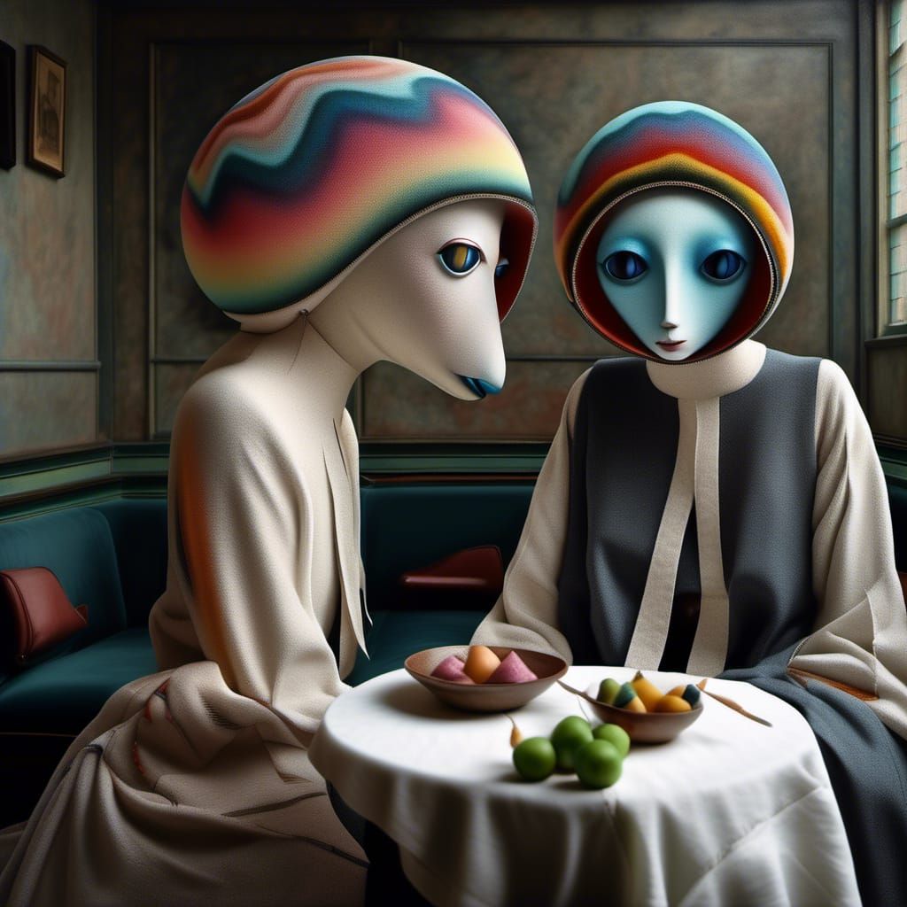 Polychromatic Abstract Blending Cycles in Matte Painting