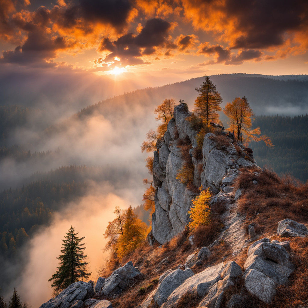 Earth Tones in Moody Landscape Photography